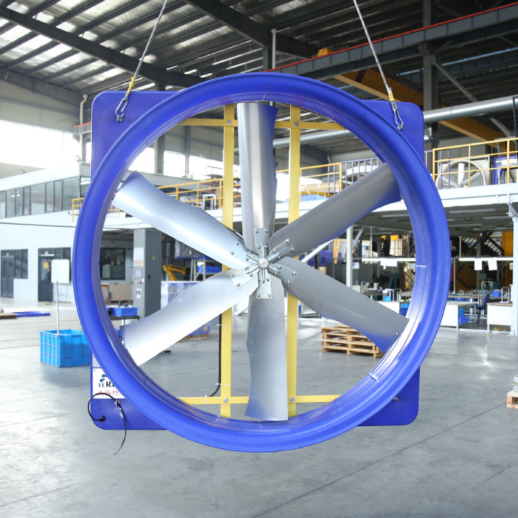 আধুনিক গবাদি পশু বায়ুচলাচল ফ্যান 2kW 6.2m/s বায়ুর গতি পাখি শীতল করার জন্য