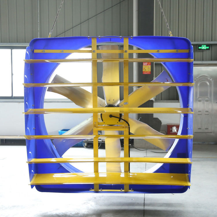আধুনিক গবাদি পশু বায়ুচলাচল ফ্যান 2kW 6.2m/s বায়ুর গতি পাখি শীতল করার জন্য