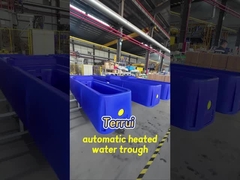 স্বয়ংক্রিয় নিয়ন্ত্রণ সহ নীল পশুপালন জলের ট্যাঙ্ক ভারী দায়িত্ব পলিথিলিন পানীয় ট্রাভ