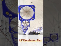 610RPM ঘূর্ণন গতির সঙ্গে শক্তিশালী শিল্প ফ্যান 40700m3/h বায়ু প্রবাহ