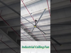 IP55 কর্মশালার জন্য 14300m3/min বায়ু প্রবাহ সহ 6pcs অ্যালোয় শিল্প সিলিং ফ্যান